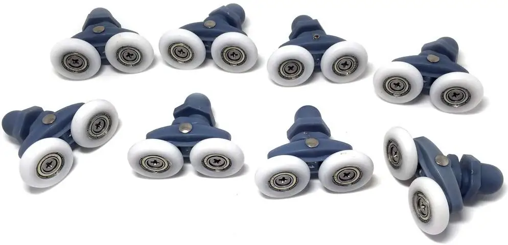 

Double twin shower door rollers wheels runners pulley pulleys "Rolli"
