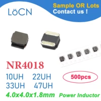 500pcs nr4018 smd inductor power shielded wirewound 10uh 22uh 33uh 47uh 100 220 power inductors 4 0x4 0x1 8 nr3015 nr5040 nr6020