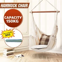 150kg loading hammock hang lazy chair swinging indoor outdoor furniture hanging rope chair swing chair seat bed travel camping