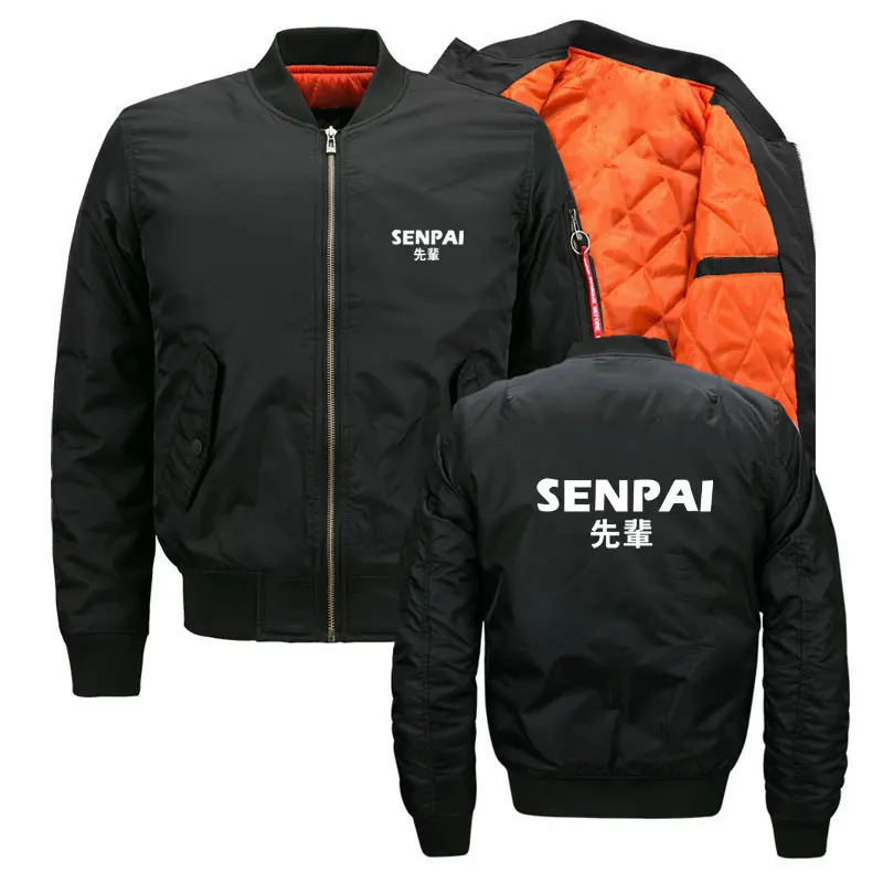 Куртка бомбер в японском стиле для мужчин и женщин куртки SENPAI уличная одежда ma1men