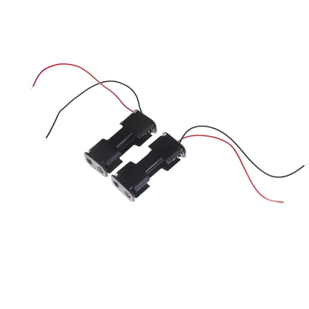 

2 шт., черный пластиковый держатель для аккумулятора, 2 шт., 1,5 в