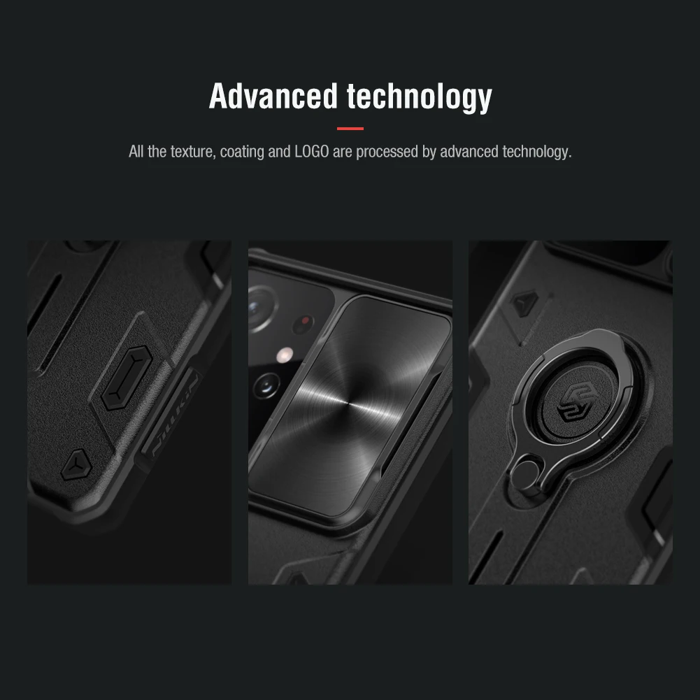 

NILLKIN Cases For Samsung Galaxy S21 Note 20 Ultra Camshield Armor Cover Slide Camera Protection Case for Galaxy S21+ S21 Plus