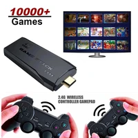 m8 tv video game console 64g built in 10000 games retro handheld game console with wireless controller video games stick for ps1