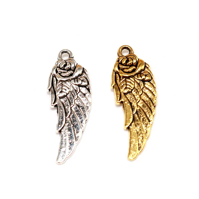 Оптовая продажа подвеска с искусственным ангелом в стиле ретро 20 шт.|Шармы| |