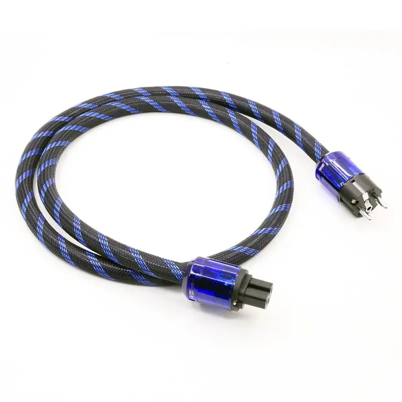 Высококлассный кабель питания Schuko внешний шнур европейского стандарта с