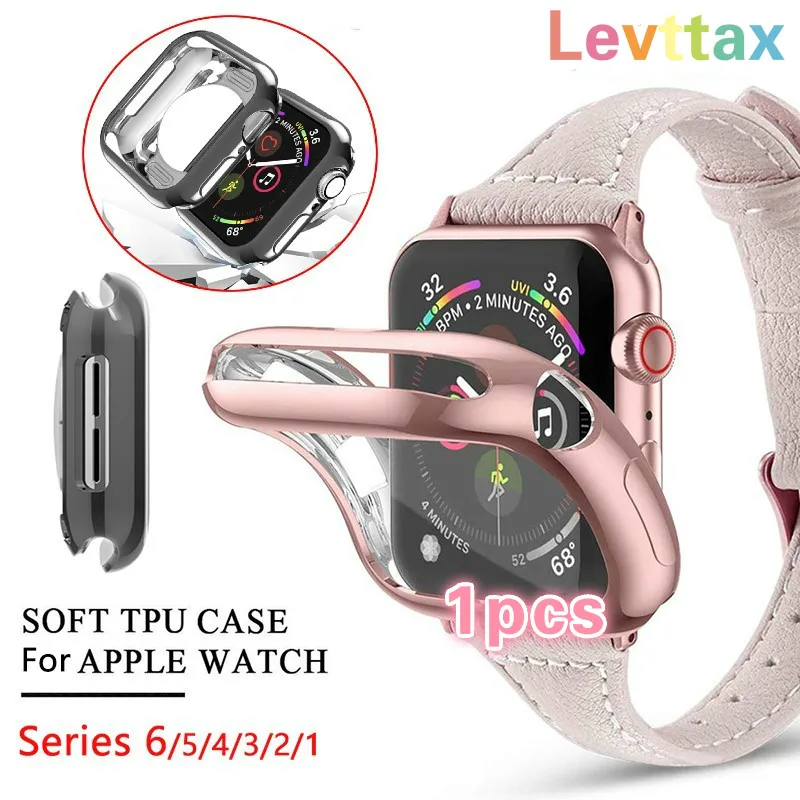 Ultra Thin Watch Case For iWatch 3 2 1 38MM 42MM 6 SE 5 4 40MM 44MM For Apple Watch Case Soft Clear TPU Screen Protector watch case ultra thin plated watch case for apple 4 3 2 1 42mm 38mm soft transparent tpu cover for iwatch 5 44mm 40mmaccessories