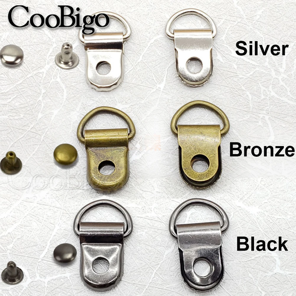 Металлические D-образные кольца с пряжкой практичные ремонтные пряжки для сумки