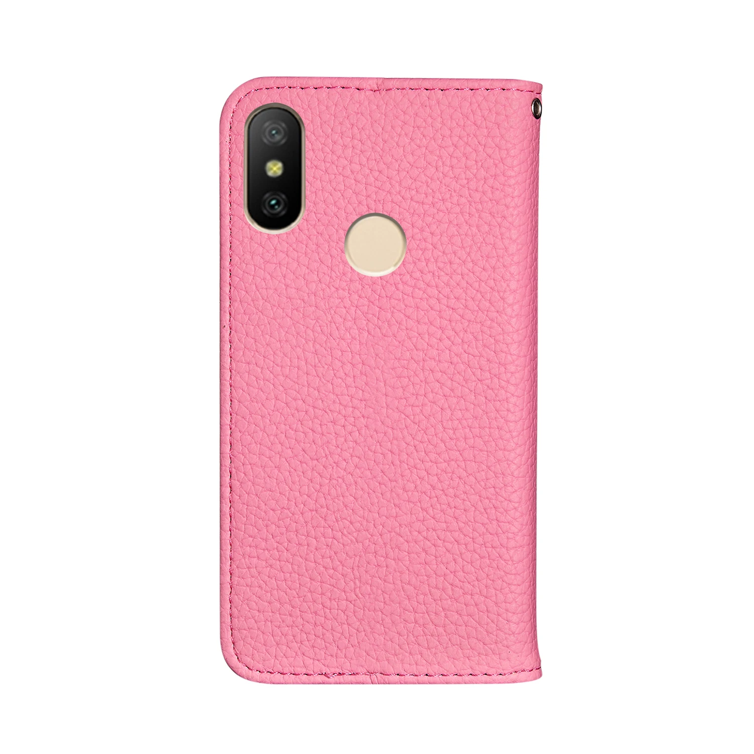 

50pcs/lot For Redmi 6A 6Pro 7A K20 K20Pro leather Case Litchi pattern monochrome wallet card mobile phone protective cover