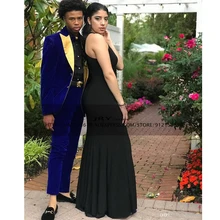 Casamento masculino noivo smoking 2 peça conjunto apontado lapela blazer + calças tenis masculino (3)