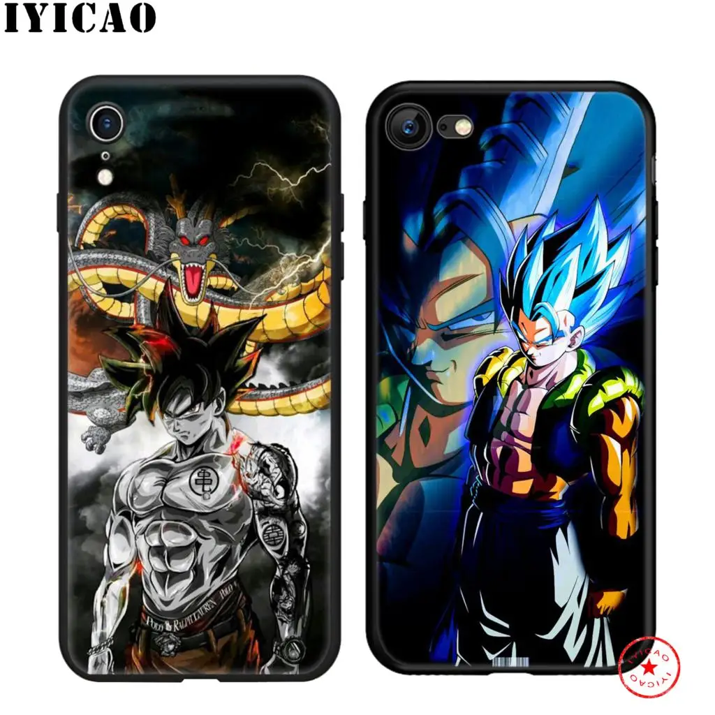 IYICAO Dragon Ball Z GT супер Гоку мягкий черный силиконовый чехол для iPhone 11 Pro Xr Xs Max X или 10 8