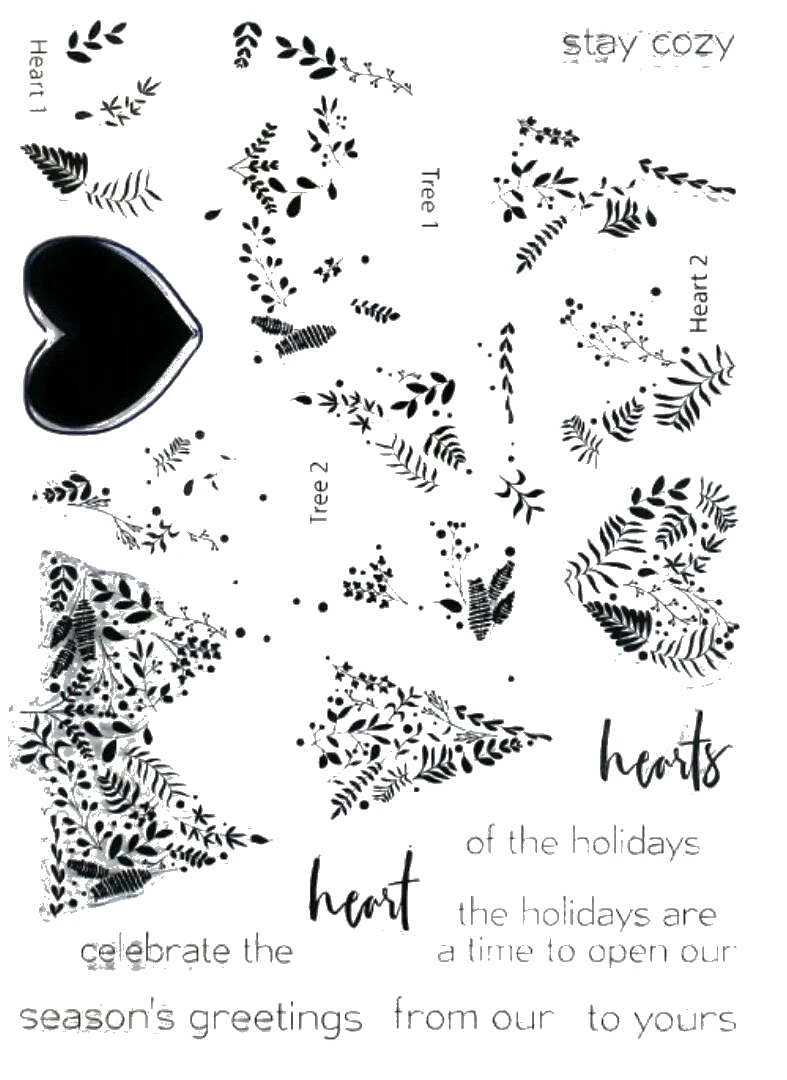 Рождественская елка прозрачный значок для DIY Скрапбукинг/изготовление карт