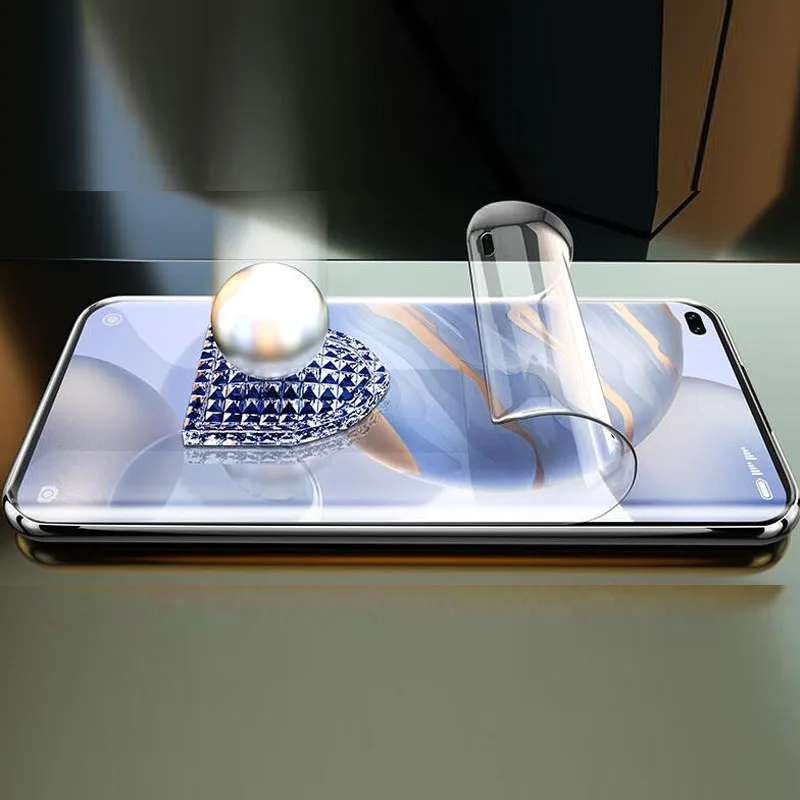 

5-in-1 Lens,Hydrogel film for honor 30 pro plus not glass+Armor case honor30 30s full cover Rubber Shockproof case honor 30 pro+