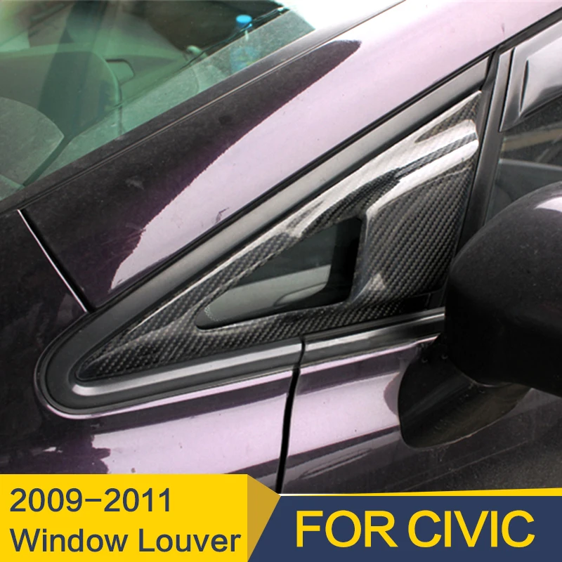 Используется для Honda Civic Window Louver 2009 2011Year FRP из углеродного волокна Feel's Style FD2