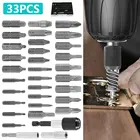 Экстрактор поврежденных винтов 33 в 1, универсальное, простое удаление поврежденных болтов с переходником для розетки