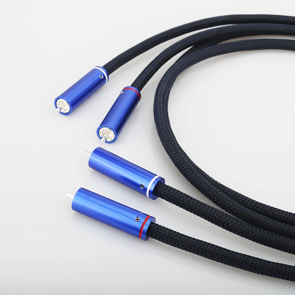 Audiocrast Audiophiles RCA Cable 2RCA Male to HiFi System Subwoofer Converter Adapter with Diameter 8mm HIFI | Электроника