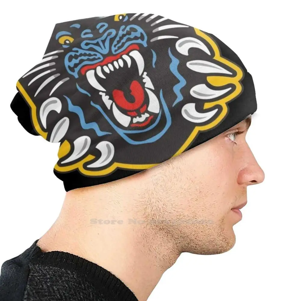 Мужская и Женская Зимняя Вязаная Шапка-бини с наклейками | Аксессуары для одежды