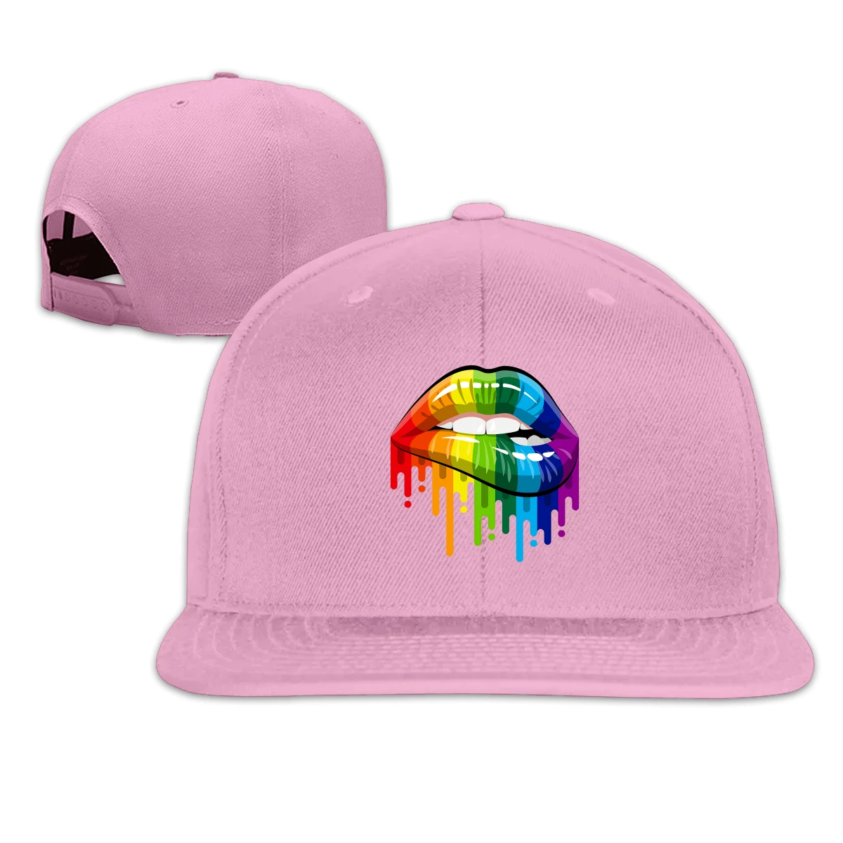 

Gay Rainbow Lips men's womens Fashionable breathable Sun Caps