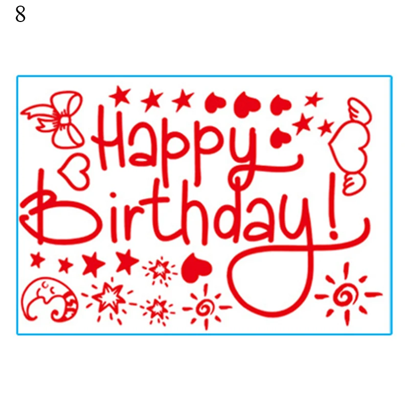 Креативная прозрачная наклейка с надписью и воздушным шаром Настенная Наклейка