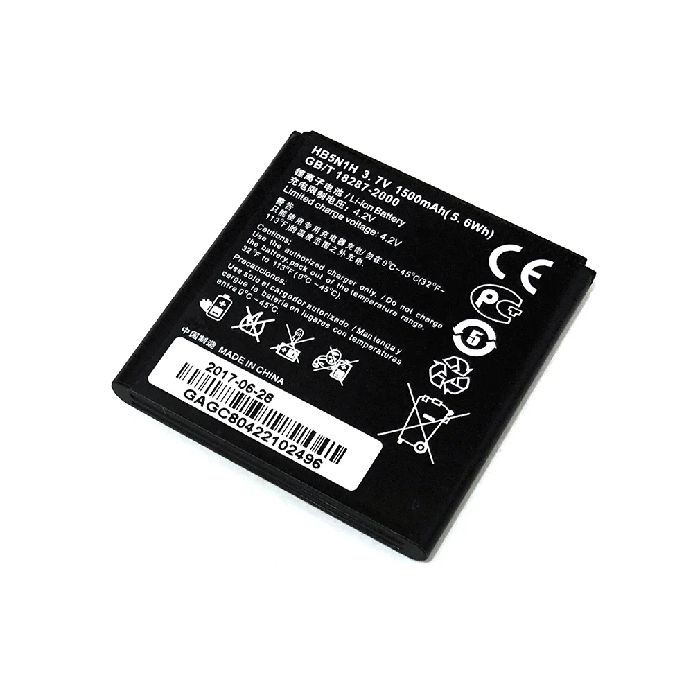 Аккумулятор HB5N1H для Huawei Ascend Q G300 G305T U8818 U8825 C8812 U8815 T8830 T8828 Y220 Y330 Y310 Y320/T 1500