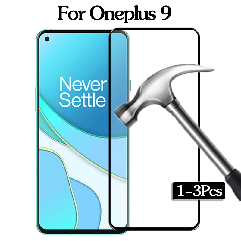 

1-3Pcs Tempered Film on oneplus9 glass for oneplus 9 Protective Glas Armor Pelicula one plus 9 plus9 ScreenProtector phone cover