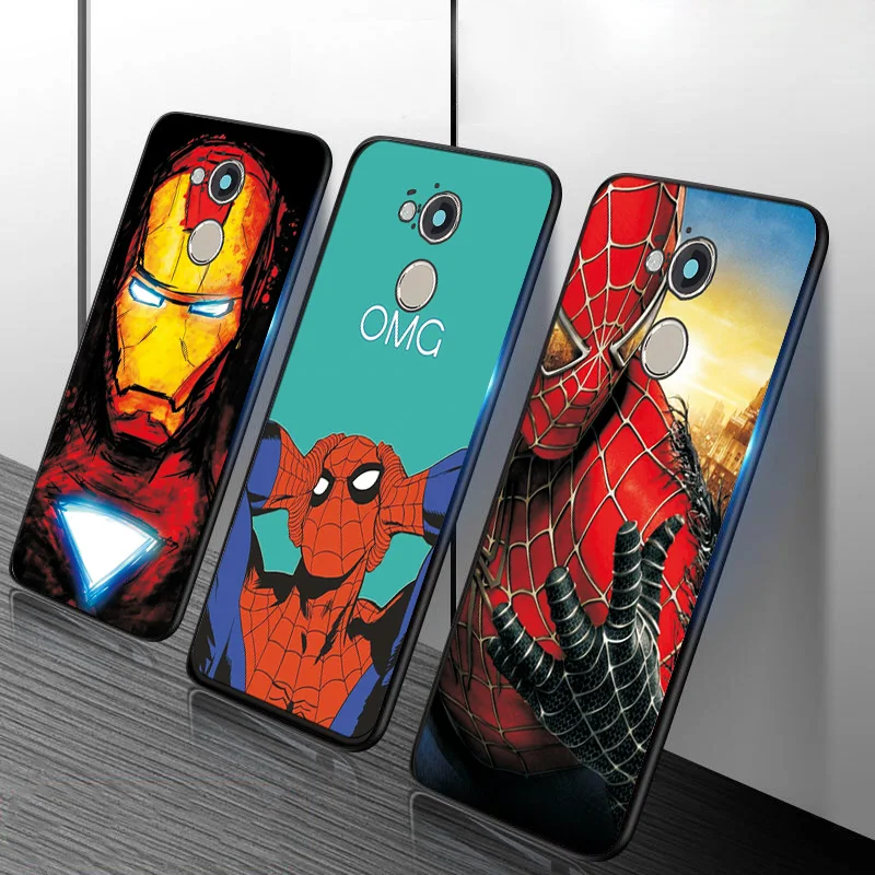 Чехол Marvel Heroes для huawei Honor 6A 5,", Мягкая Черная задняя крышка из ТПУ для huawei Honor 6A 6X 6C 6C Pro, чехол для телефона s Funda