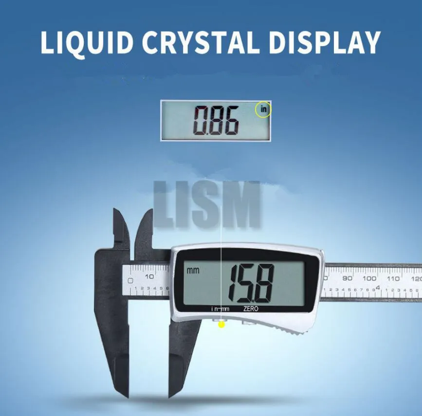 3 стиля электронный цифровой дисплей штангенциркуль дюймов/метрическое