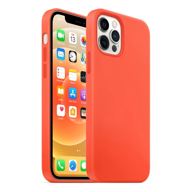 

Suitable for silicone case (blue CAPRI) iPhone 12 pro, 12 Pro max, 12 mini case