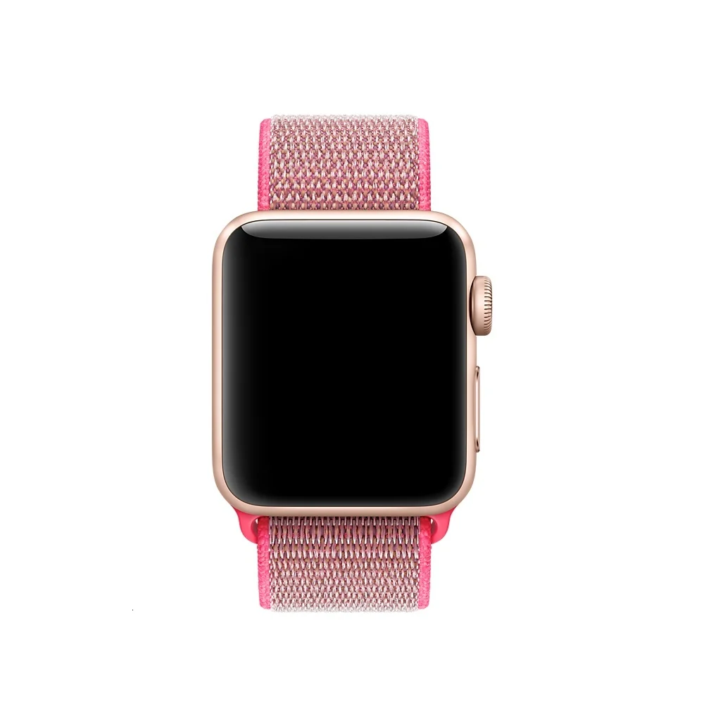 Обновленная Спортивная петля для apple watch серии 5 4 3 2 1 ремешок для iwatch 44 мм 40 мм 38 мм 42 мм двухслойный тканый нейлоновый Воздухопроницаемый