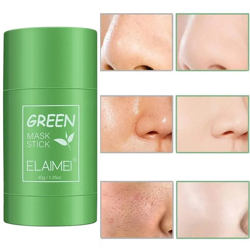 

Deep Cleansing Oil Control Mud Mask Stick Smear Type And Mask Tea Blackheads Green Remove Mask Grease S0H3