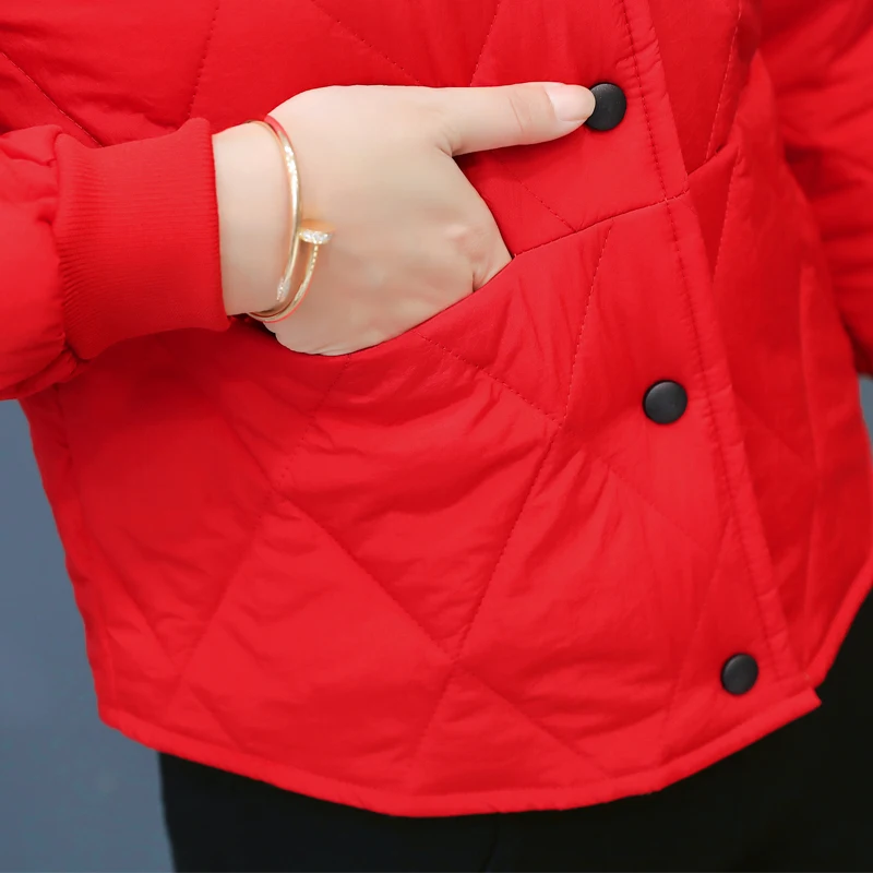 

Parkas women fashion Loose Single Breasted Coats 2019 Autumn And Winter new Thin Long sleeve Jackets women