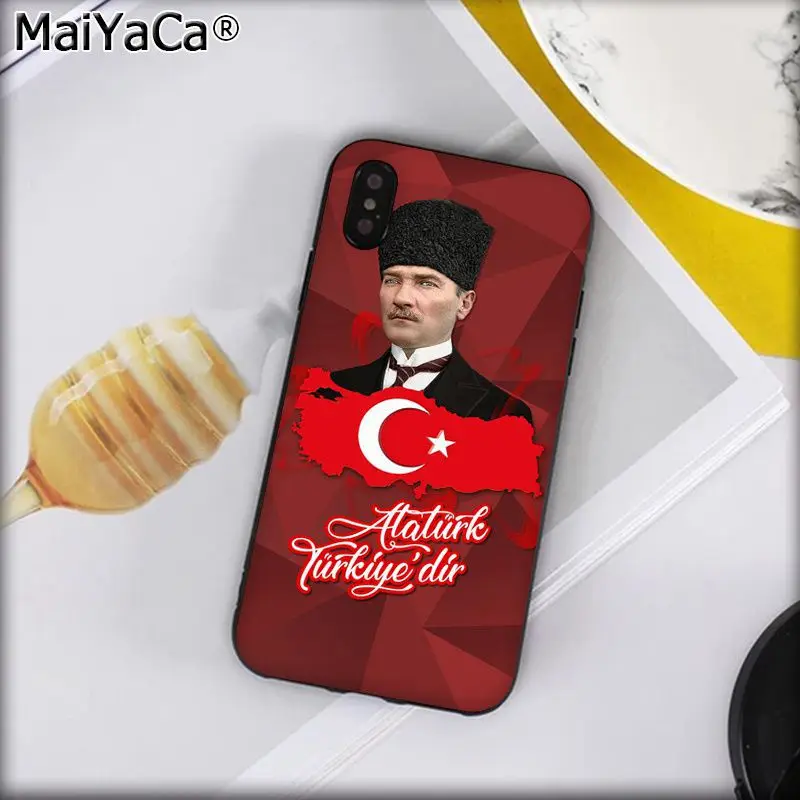 A9 Чехол для телефона MaiYaCa с флагом Турции, Анталия, Мустафа, Кемаль, Ататюрк, ТПУ для iphone 11 pro 8 7 66S Plus X XS MAX 5s SE XR - Цвет: A9