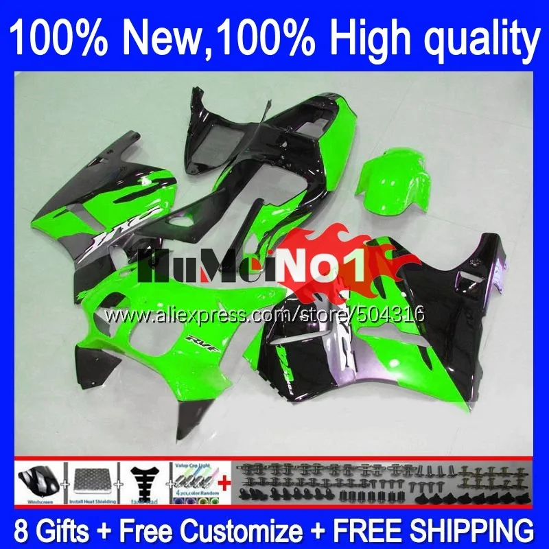 

VFR400R For HONDA VFR400 RVF VFR 400 R 400R NC30 89 90 91 92 93 151MC.122 RVF400R 1989 1990 1991 1992 1993 Fairings black green
