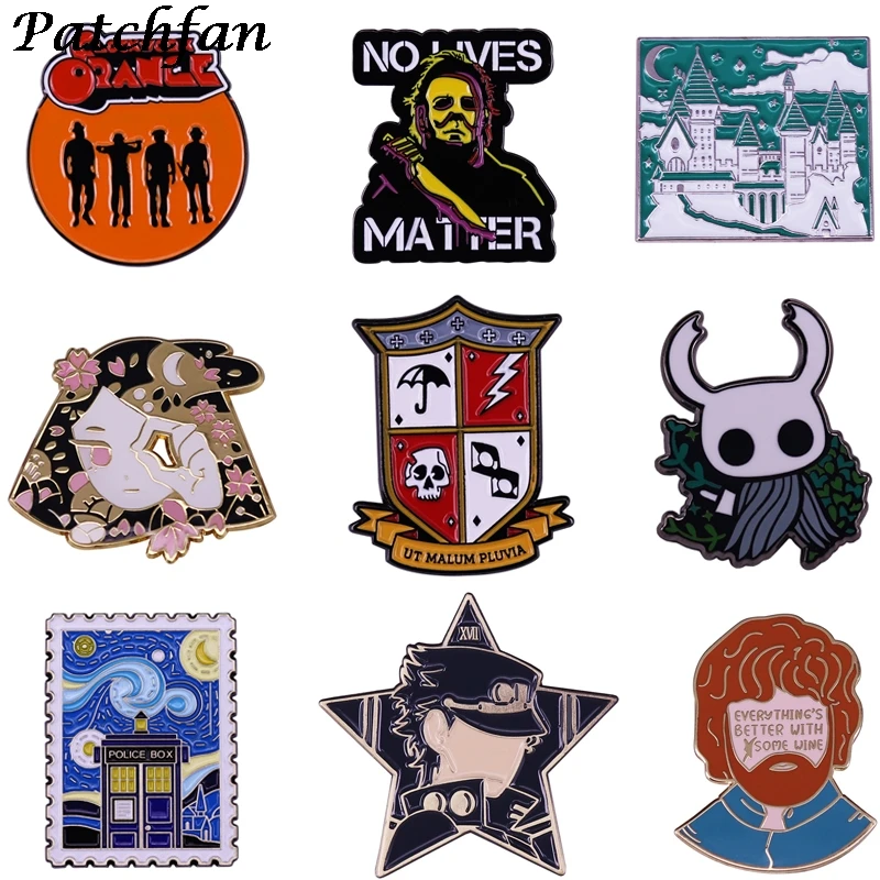 

20 шт./лот AD478 эмалевые булавки в стиле патчфан, Индивидуальные Аниме броши на лацкан, булавка для рубашки, сумки, Забавный значок, ювелирные и...