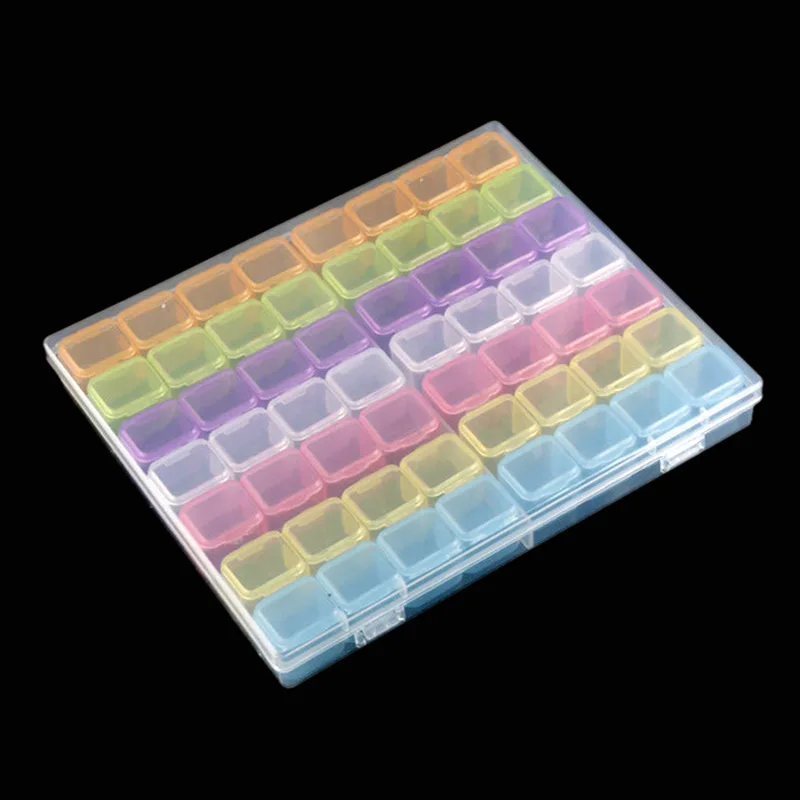 

56pcs Diamond Painting Tools Accessories Beads Container Rhinestone Diamond Embroidery Stone Storage Convenience Box