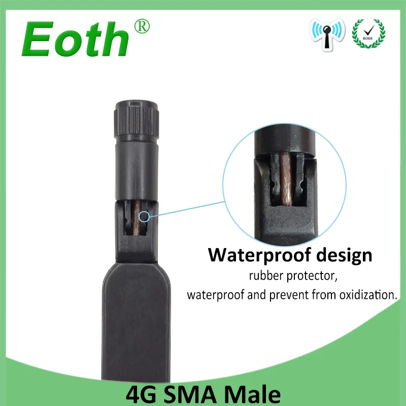Eoth 10pcs  4G lte antenna 5dbi SMA Male Connector Plug antenne router external repeater wireless modem antene