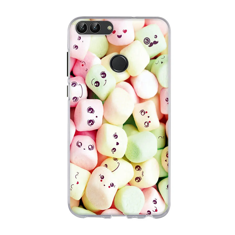 For Huawei P smart Psmart FIG-LX1 Case TPU Silicone Shell Smart FIG-LA1 Cover Cute Funda Enjoy 7S Capa | Мобильные телефоны и