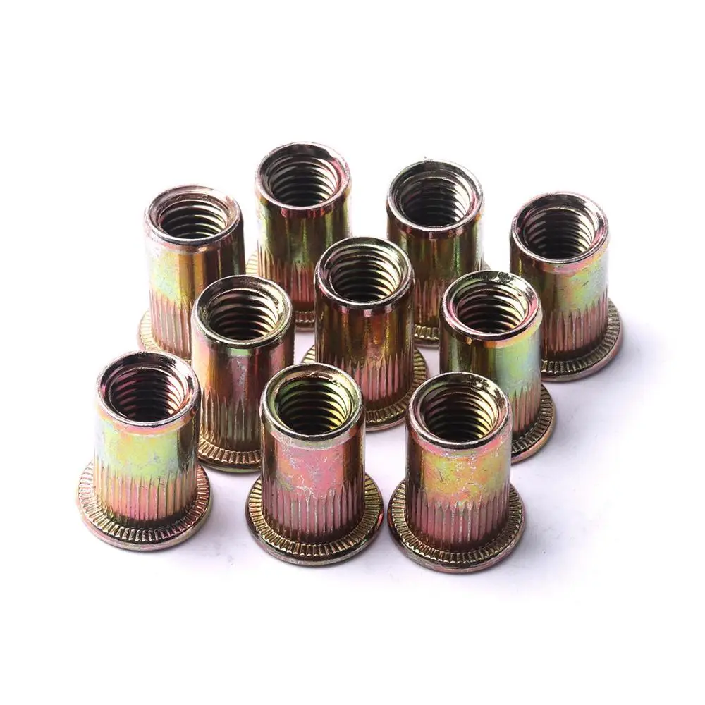 Горячая распродажа 50 шт. M8 заклепки цилиндрические двухсторонний полый комплект