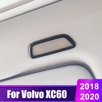for volvo xc60 2018 2019 2020 stainless steel car interior roof sound audio speaker tweeter trim decorative cover accessories