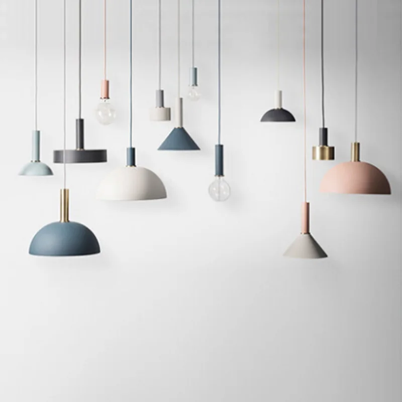 Дания дизайнерские красочные подвесные светильники для кухни спальни