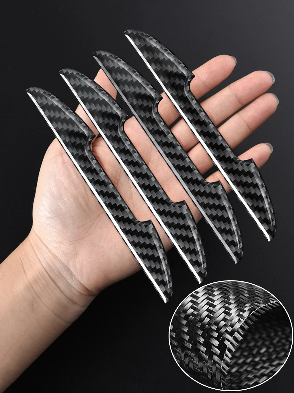 

Car Door Anti-collision Carbon Fiber Protection Sticker For Chery Fulwin QQ Tiggo 3 5 Fora T11 A1 A3 A5 Amulet M11 Eastar Elara