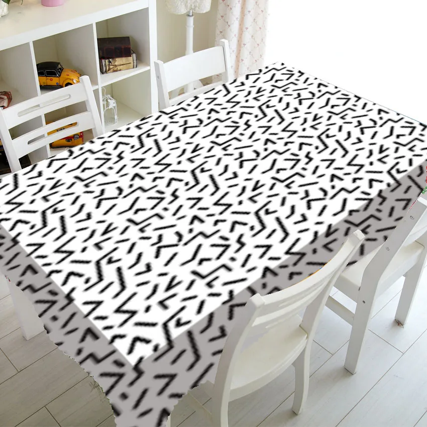 Простой Черный Белый абстрактный геометрический домашний декор в скандинавском