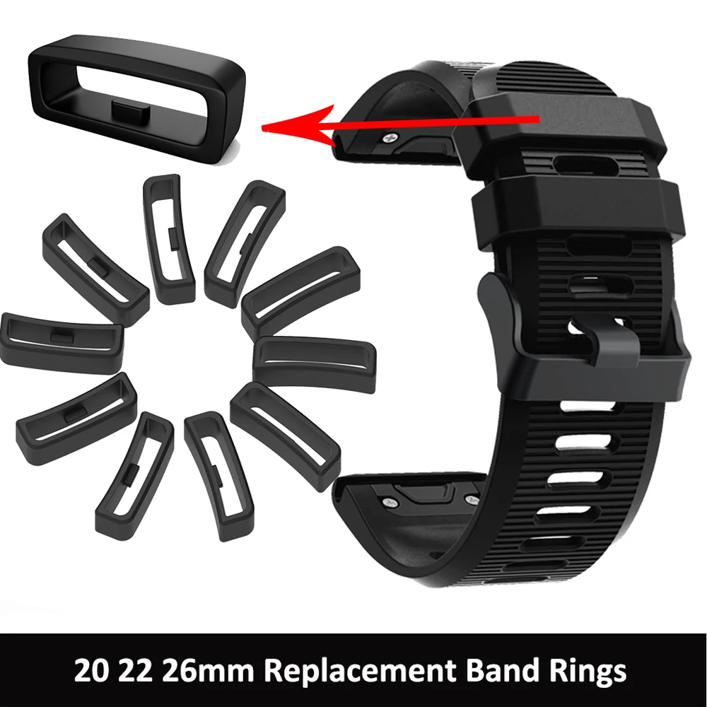 Силиконовый держатель фиксатор для Garmin Vivomove HR/vivoactive 3 ремешок резиновая петля