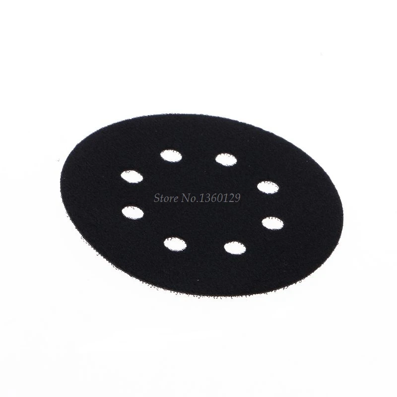 

5 Inches(125mm) 8 Holes Ultra-thin Surface Protection Interface Pad for Sanding Pads and Hook&Loop Sanding Discs Thin Sponge