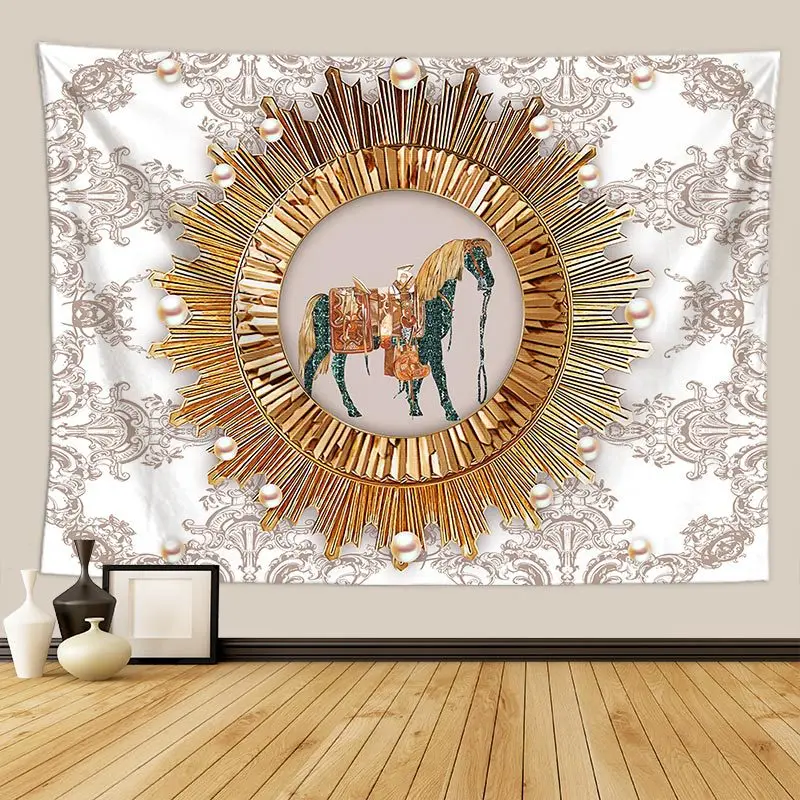 Настенный гобелен в стиле бохо с изображением Будды слона палочки | Дом и сад
