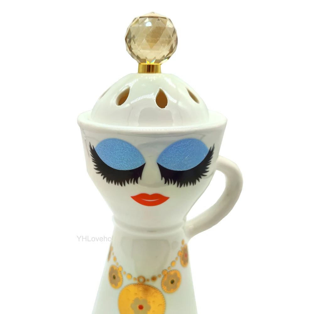 Креативная курильница керамическая фотолампа с привлекательными глазами для