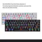 Motospeed CK62 bluetooth USB проводной двухрежимный переключатель Outemu RGB Механическая игровая клавиатура черный синий переключатель