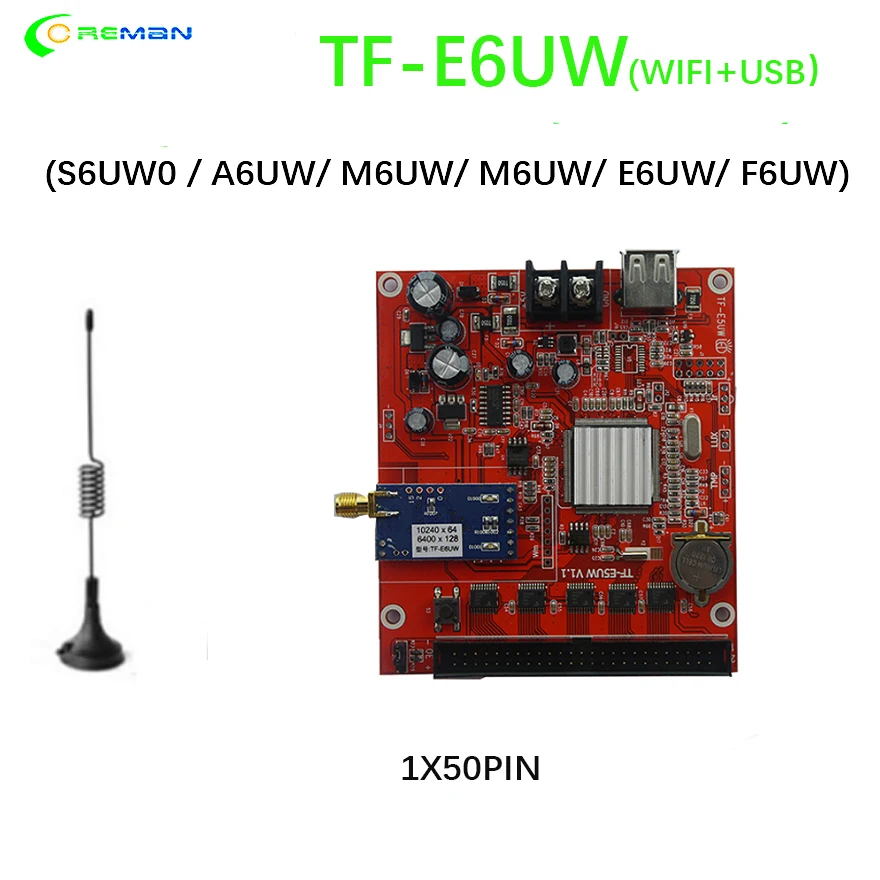 TF-M6UW карта управления СВЕТОДИОДНЫЙ знак модуль Wi-Fi и USB-накопитель датчик