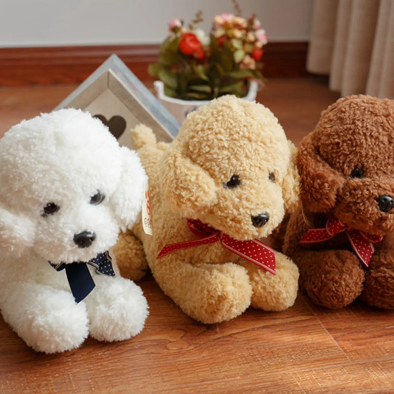 

Plush Teddy Dog Doll Cute Simulation Stuffed Animal Puppy Dog Doll Toys Gift