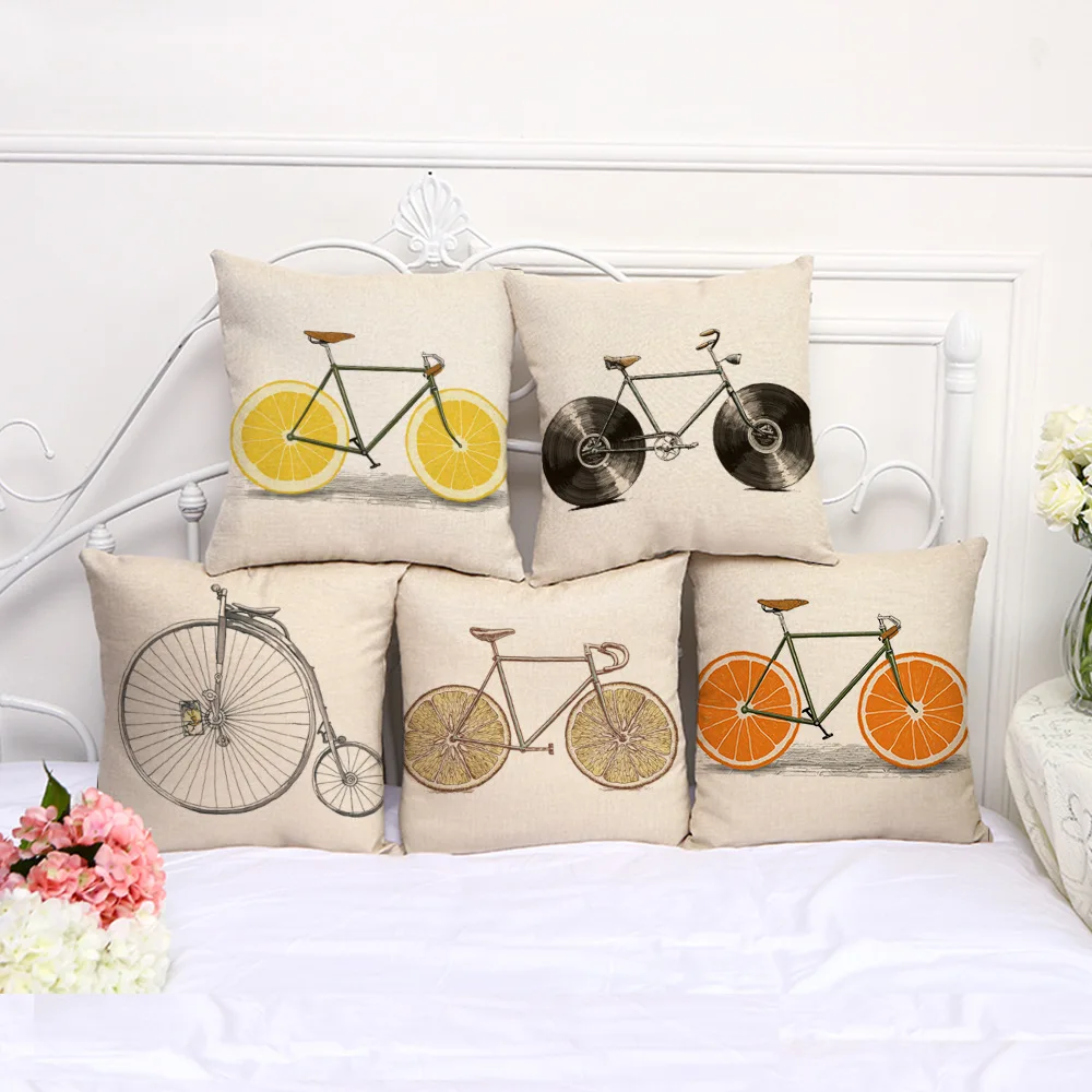 

Фрукты чехол на велосипедное седло 45*45 диванные подушки для офиса наволочки наволочка из полиэстера домашний декор наволочки kd-0112