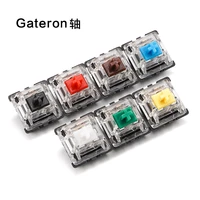 gateron switch 3 pin transparent case blue red black brown green white yellow switches mechanical keyboard cherry mx compatible